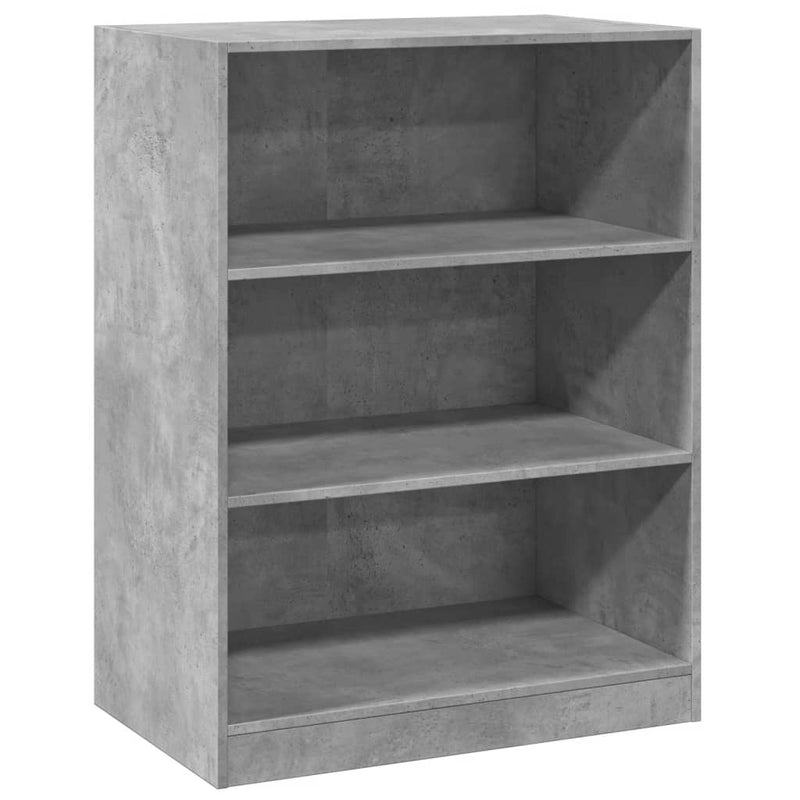 Betoninharmaa vaatekaappi Voisan 77x48x102cm (lastulevy)