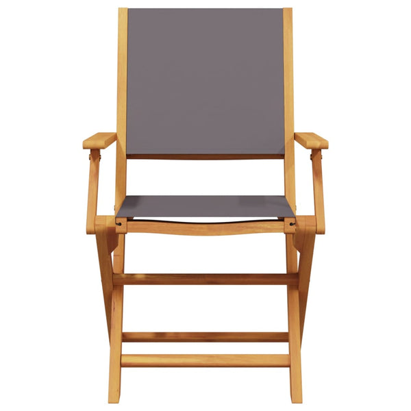 Antrasiitti taitettavat puutarhatuolit Ocheselu 8 kpl (kangas / puu)