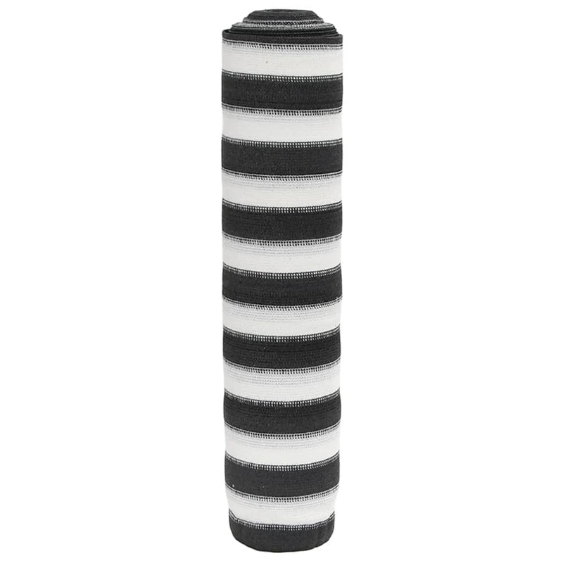 Näkösuojaverkko antrasiitti ja valkoinen 1x10 m HDPE 150 g/m²