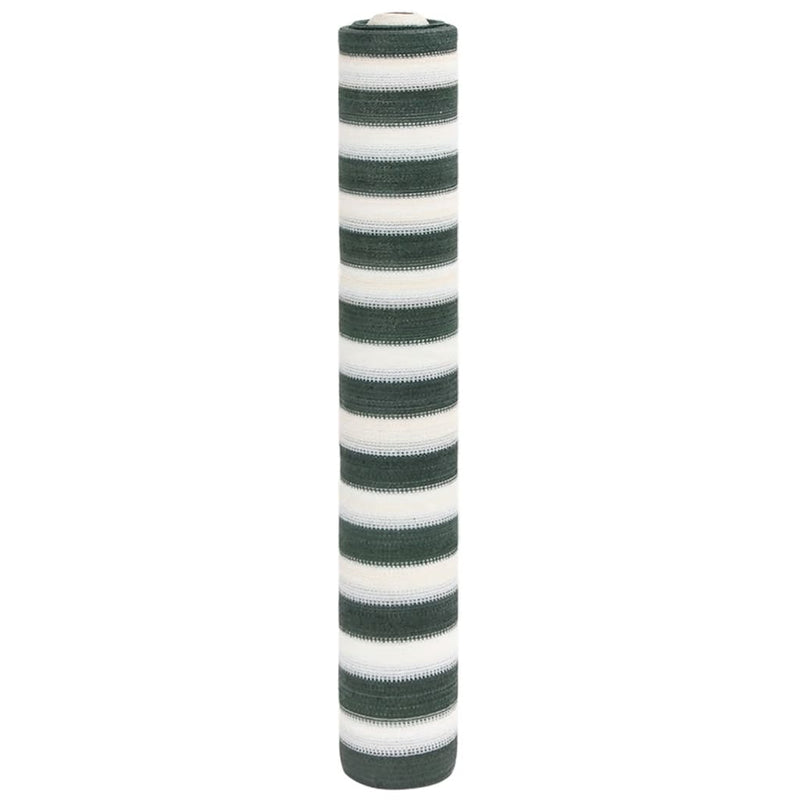 Näkösuoja vihreä ja valkoinen 1,5x25 m HDPE 195 g/m²