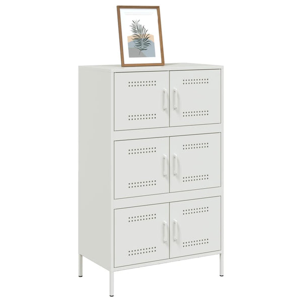 Kaappi valkoinen 68x39x113 cm teräs