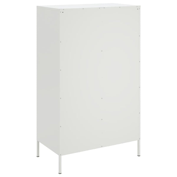 Kaappi valkoinen 68x39x113 cm teräs