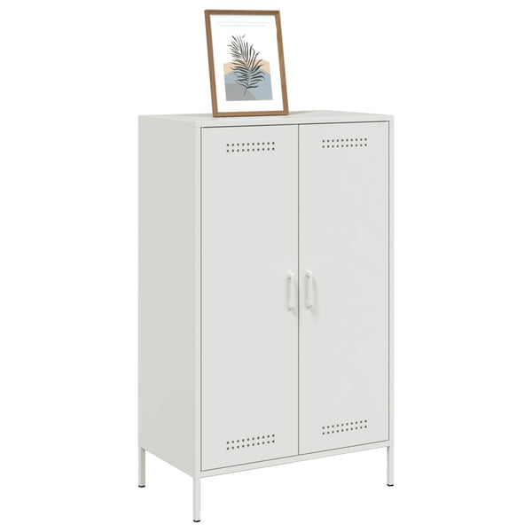 Kaappi valkoinen 68x39x113 cm teräs