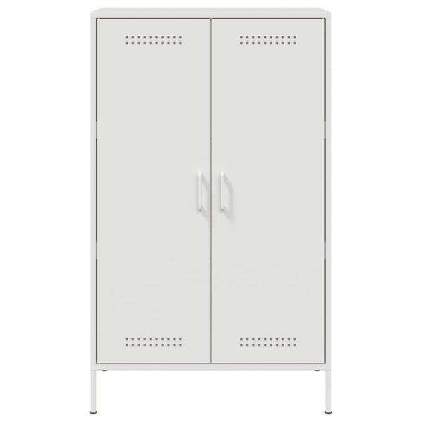 Kaappi valkoinen 68x39x113 cm teräs
