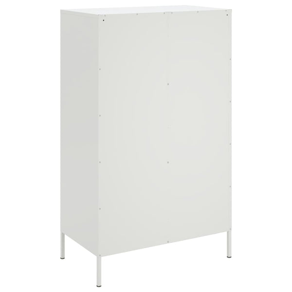 Kaappi valkoinen 68x39x113 cm teräs