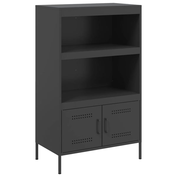 Kaappi musta 68x39x113 cm teräs