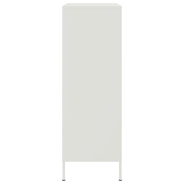 Kaappi valkoinen 68x39x113 cm teräs