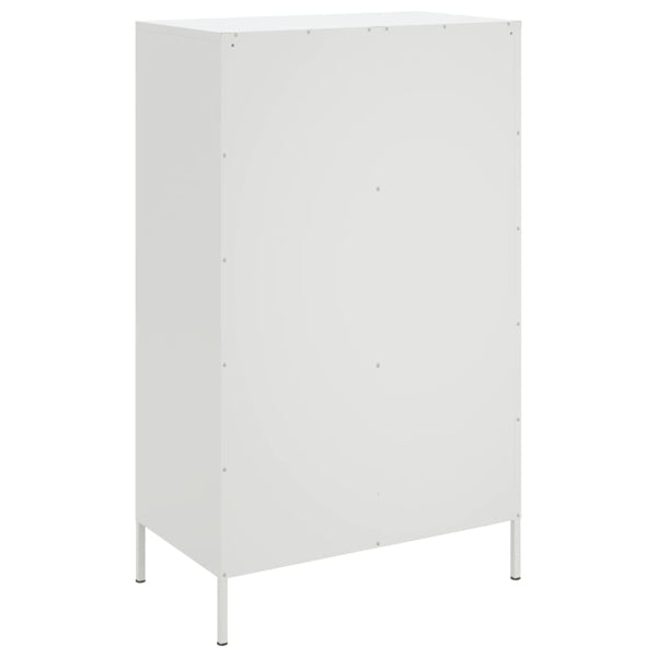Kaappi valkoinen 68x39x113 cm teräs