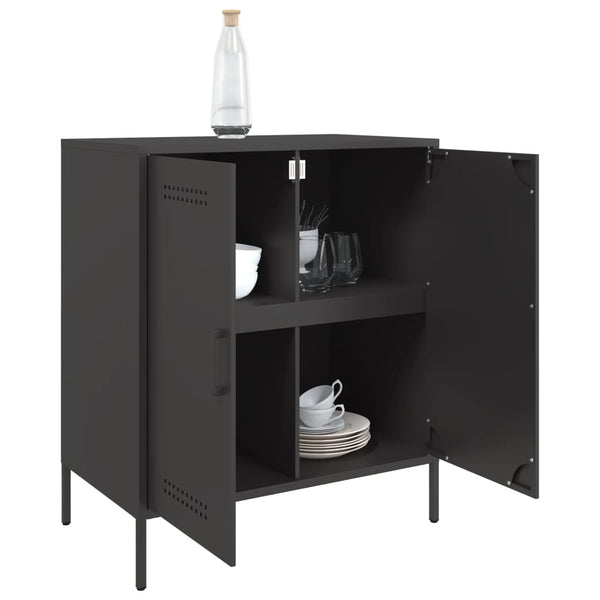 Senkki musta 68x39x79 cm teräs