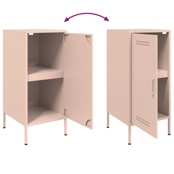 Senkit 2 kpl pinkki 36x39x79 cm kylmävalssattu teräs