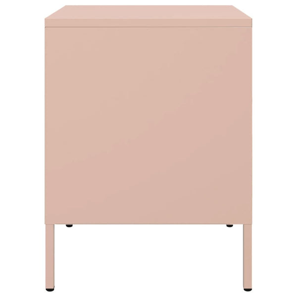 Yöpöytä pinkki 36x39x50,5 cm kylmävalssattu teräs