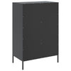 Kaappi musta 68x39x101,5 cm kylmävalssattu teräs