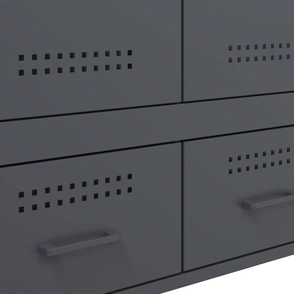 Kaappi antrasiitti 68x39x101,5 cm kylmävalssattu teräs