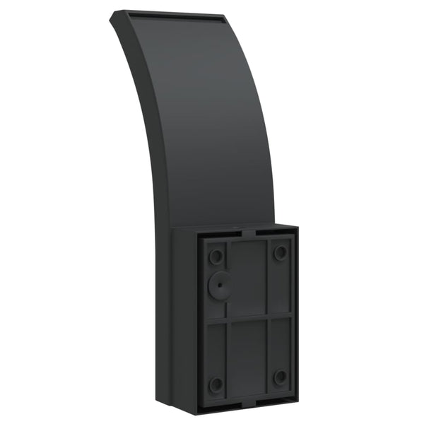 LED Ulkoseinävalot sensoreilla 2 kpl musta valualumiini