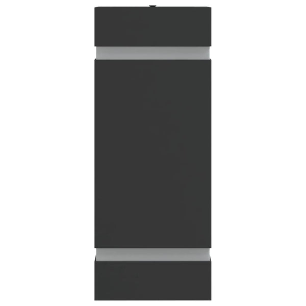 Ulkoseinävalot 2 kpl musta ruostumaton teräs