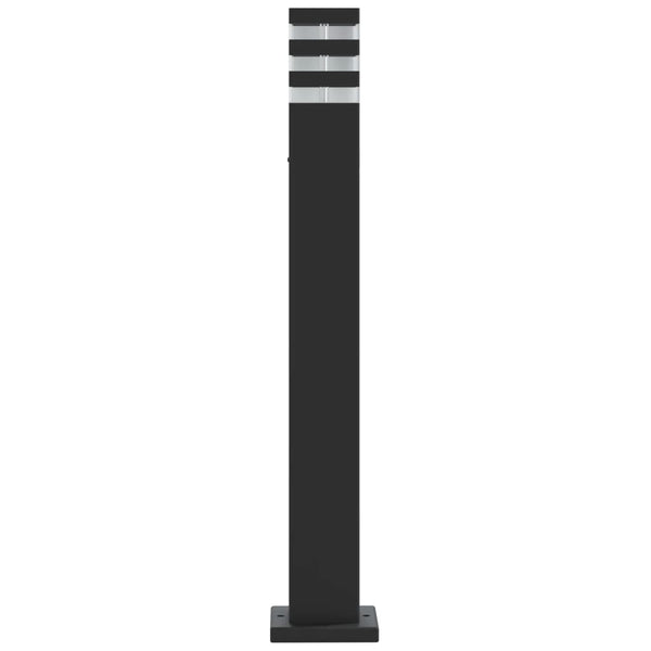 Pylväsvalaisimet 3 kpl musta 80 cm alumiini