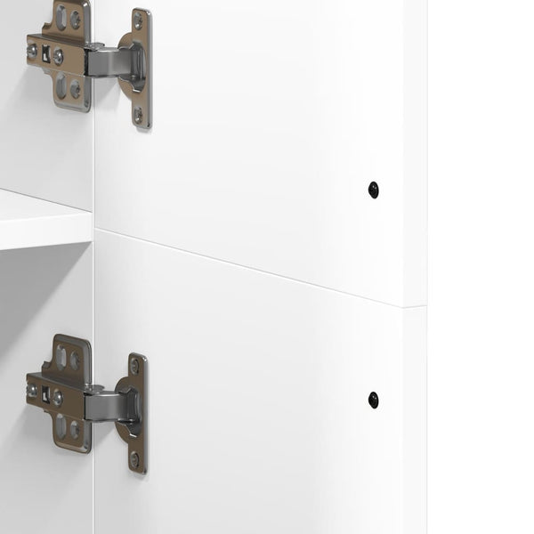 Valkoinen kaappi Wood 70x35x180cm (puinen)