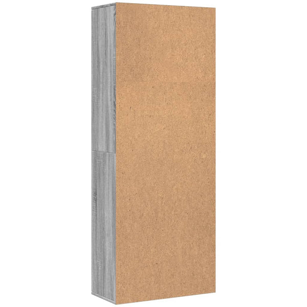 Kaappi harmaa Sonoma 70x35x180 cm tekninen puu