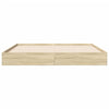 Sonoma tammi sängynrunko ilman patjaa Hegedus 140x200cm (puinen)