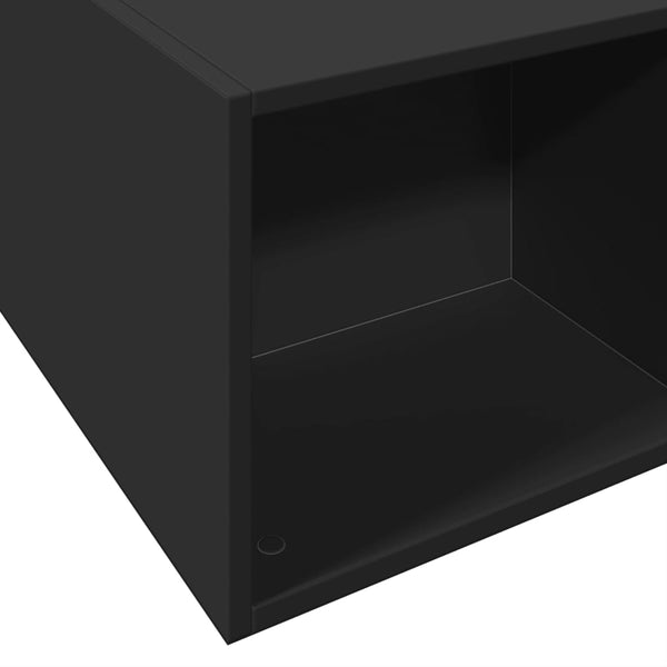 Sängynrunko musta 120x190 cm tekninen puu