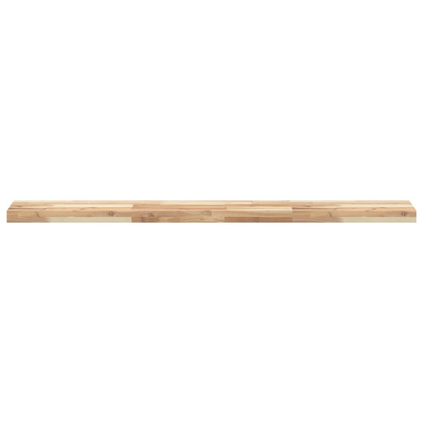 Kelluva hylly 120x20x4 cm käsittelemätön täysi akasiapuu
