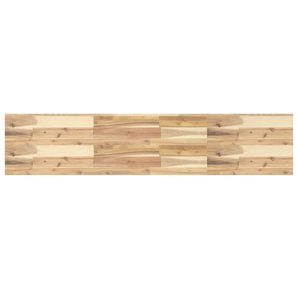 Kelluva hylly 120x30x4 cm käsittelemätön täysi akasiapuu