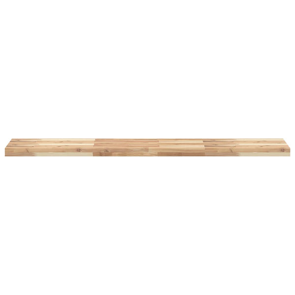 Kelluva hylly 120x30x4 cm käsittelemätön täysi akasiapuu