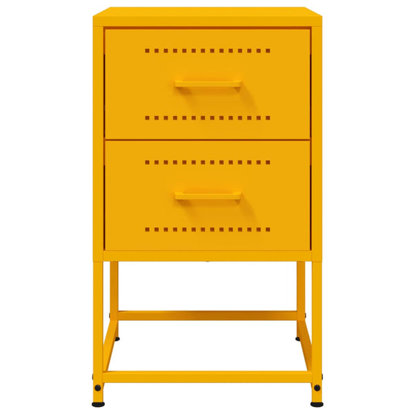 Yöpöytä sinapinkeltainen 36x39x60,5 cm teräs