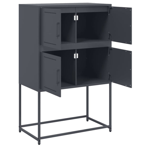 Senkki antrasiitti 68,5x38,5x107 cm teräs