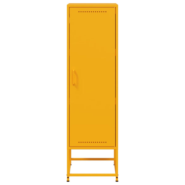 Kaappi sinapinkeltainen 36x39x123 cm teräs