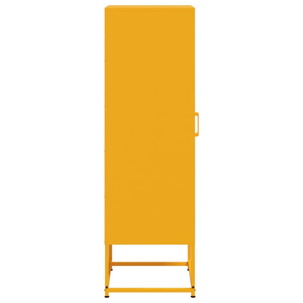 Kaappi sinapinkeltainen 36x39x123 cm teräs
