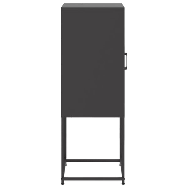 Kaappi musta 36x39x107 cm teräs