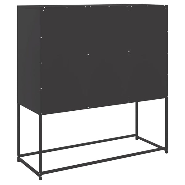 Kaappi musta 100,5x39x107 cm teräs