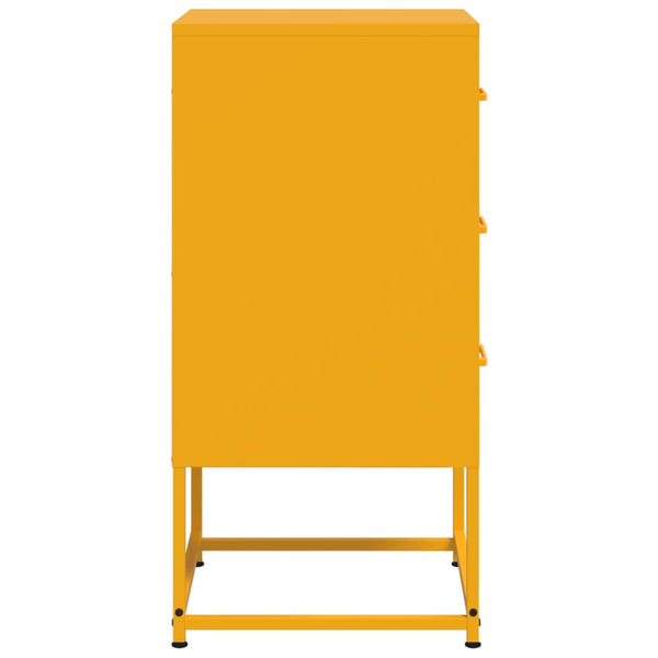 Yöpöytä sinapinkeltainen 36x39x78 cm teräs