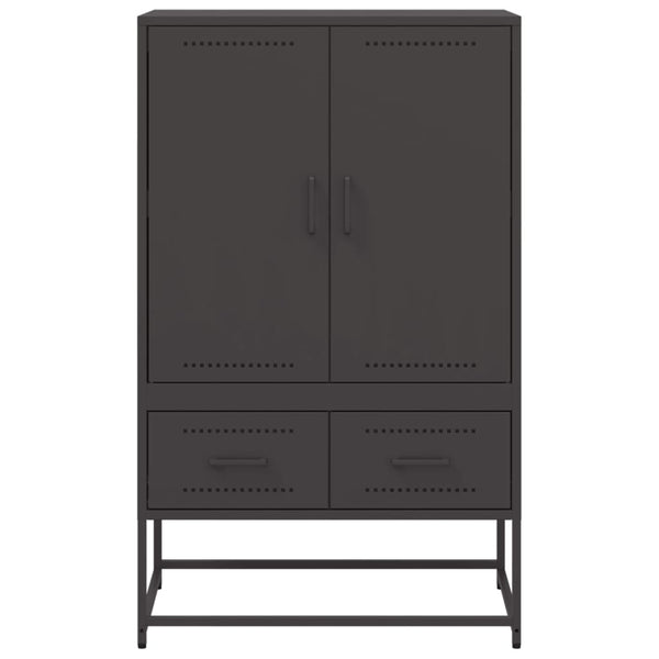 Kaappi musta 68x39x111,5 cm kylmävalssattu teräs