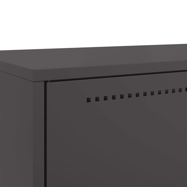 Kaappi musta 68x39x111,5 cm kylmävalssattu teräs
