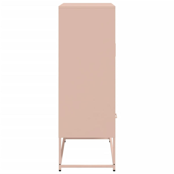 Kaappi pinkki 68x39x111,5 cm kylmävalssattu teräs