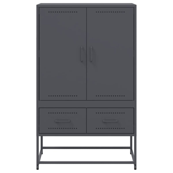 Kaappi antrasiitti 68x39x111,5 cm kylmävalssattu teräs