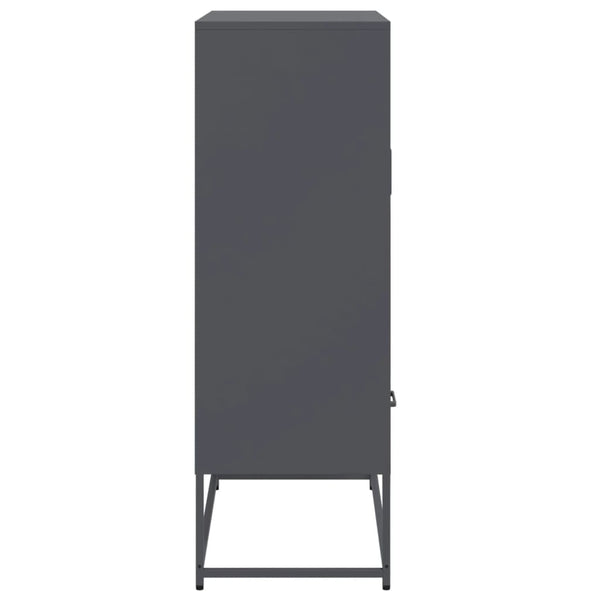 Kaappi antrasiitti 68x39x111,5 cm kylmävalssattu teräs