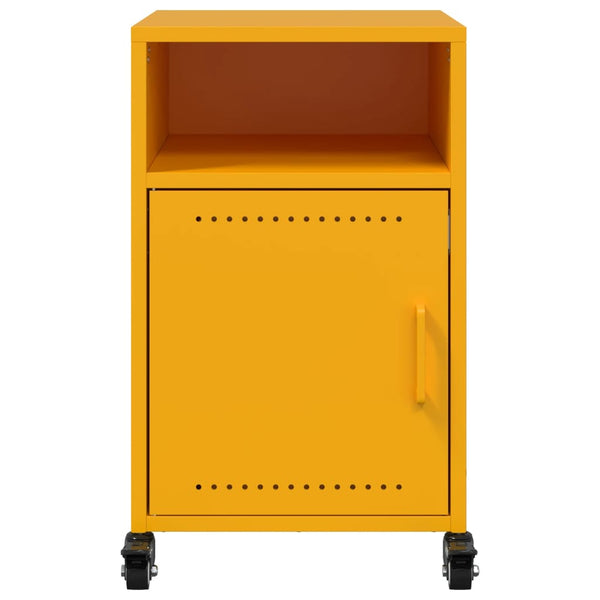 Yöpöytä sinapinkeltainen 36x39x59 cm teräs