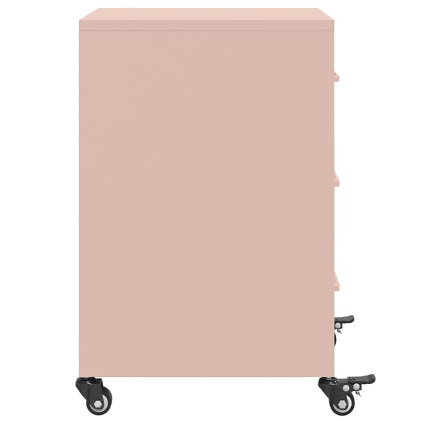 Yöpöytä pinkki 36x39x59 cm teräs