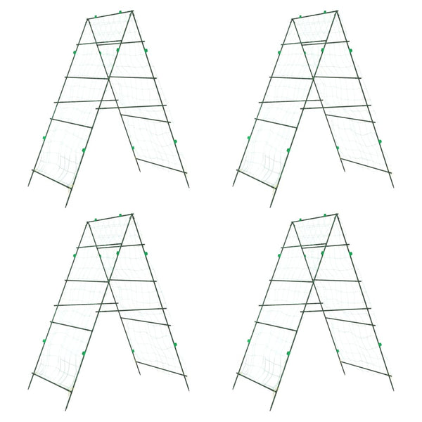 Puutarhasäleiköt köynnöskasveille 4 kpl A-runko teräs