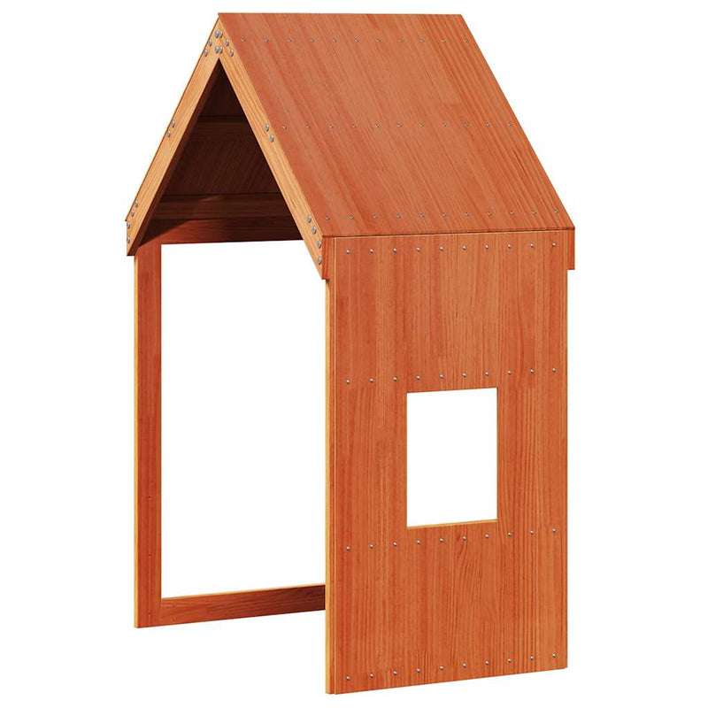 Vahanruskea lastensängyn katos Blajin 60x89x134,5cm (mänty)
