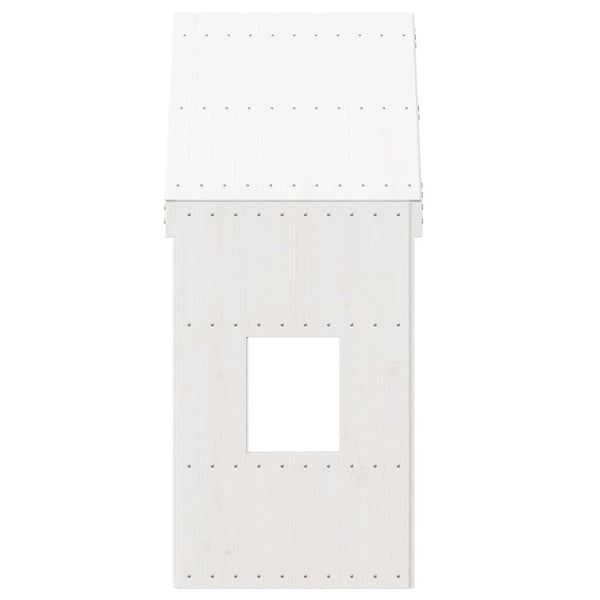 Lastensängyn katos valkoinen 60x99x139,5 cm täysi mänty