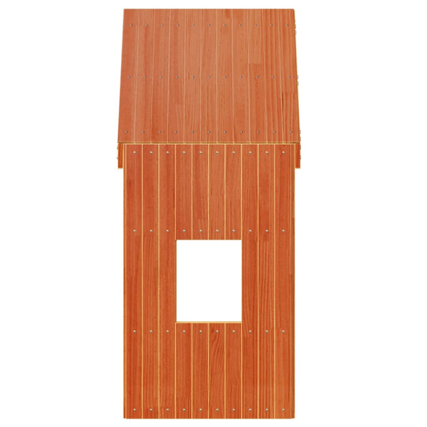 Lastensängyn katos vahanruskea 60x99x139,5 cm täysi mänty