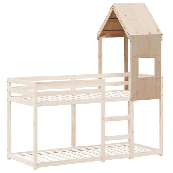 Lastensängyn katos 55x99x139,5 cm täysi mänty