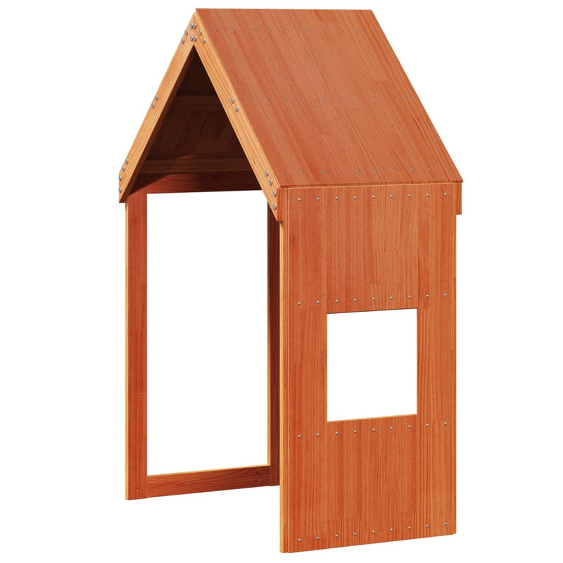 Vahanruskea lastensängyn katos Blajin 55x99x139,5cm (mänty)