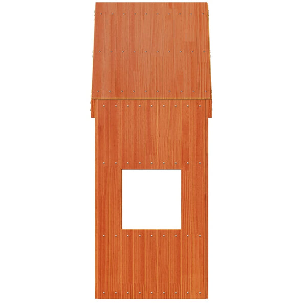 Lastensängyn katos vahanruskea 55x99x139,5 cm täysi mänty