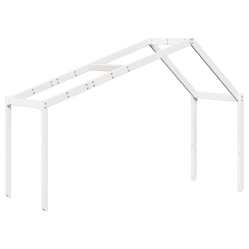 Valkoinen lastensängyn katos Giumacai 213x95,5x144,5cm (mänty)