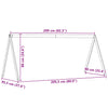 Lastensängyn katos Sapet 209x95,5x88cm (mänty)